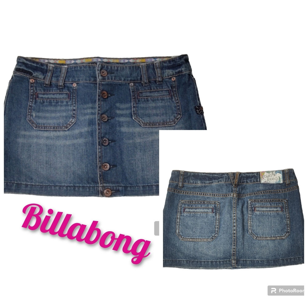 Billabong  Y2K "The Mini " Denim Skirt Women's Size  7
